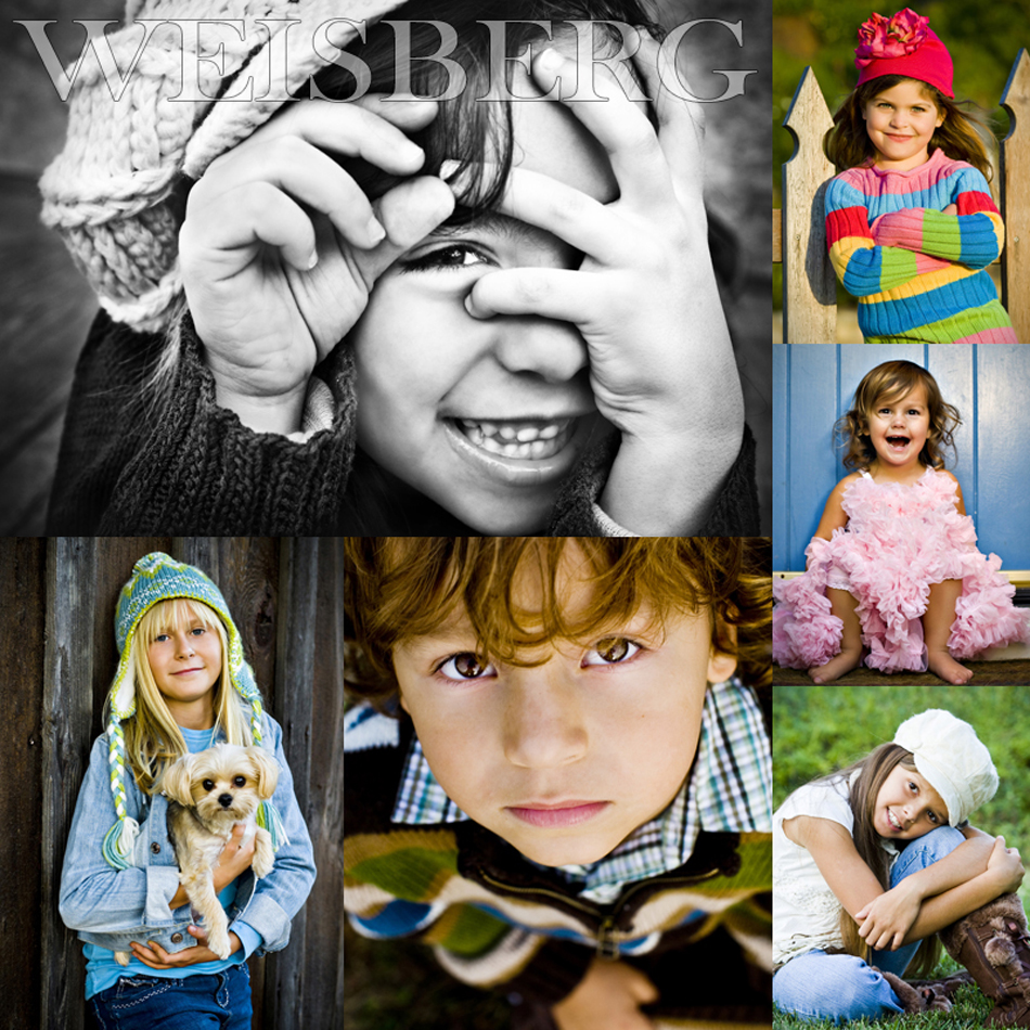 fun b&w and color outdoor children and family portraits