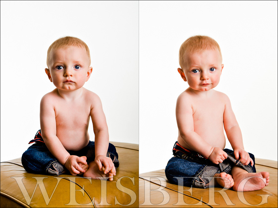 one year old studio portrait by marc weisberg dot com orange county ca