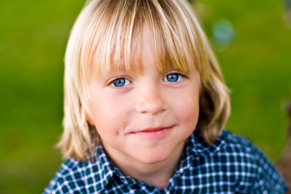 close up fun portrait of a young boy orange county family photographer