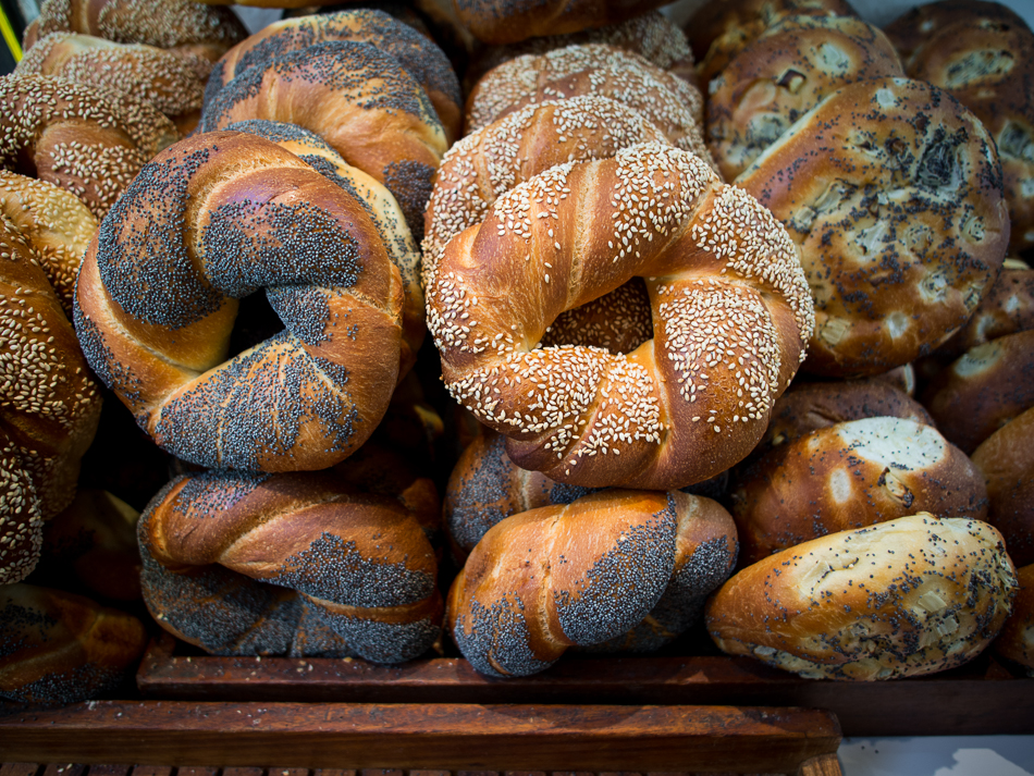 Examples of fresh baked French bread, Paris picture