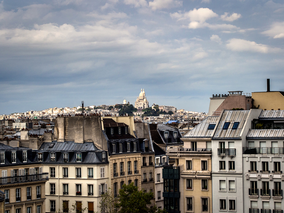 Photograph of Sacré-Coeurf from the Centre Pompidou photographed by travel photographer Marc Weisberg
