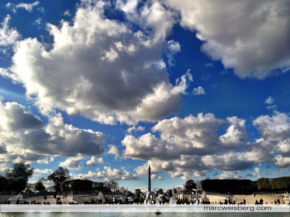 Landscape iPhoneography, backside of the Tuileries, Louvre, Paris
