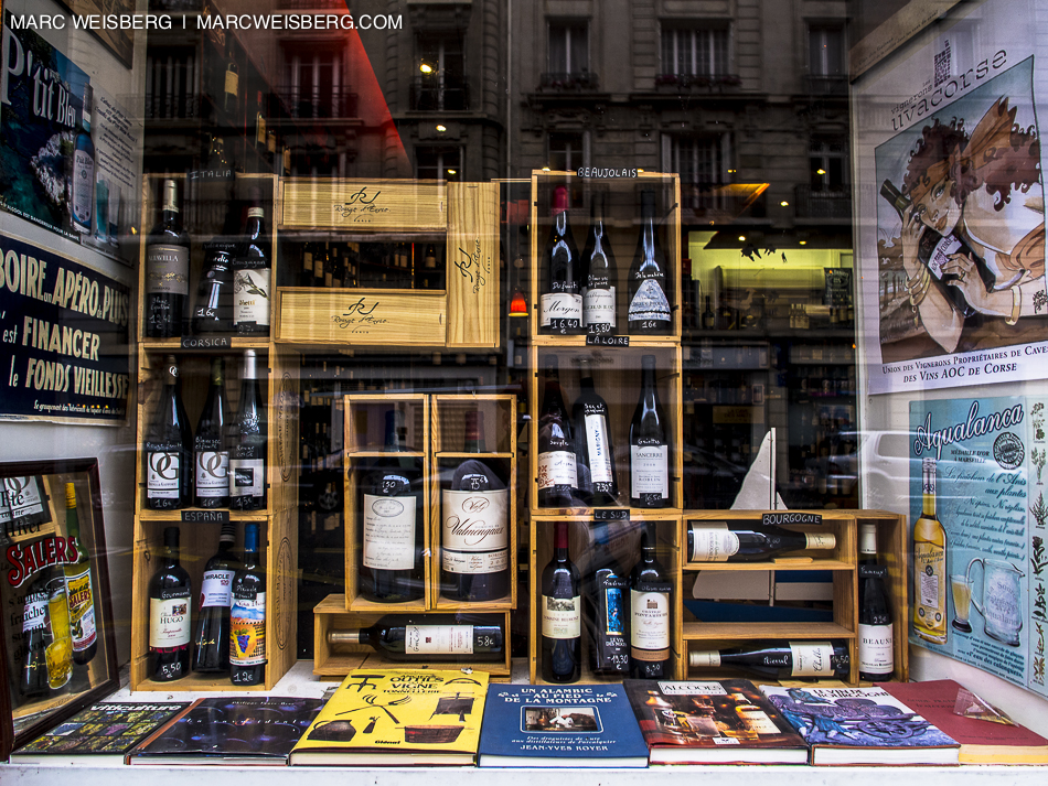 wine shop window paris food photographer