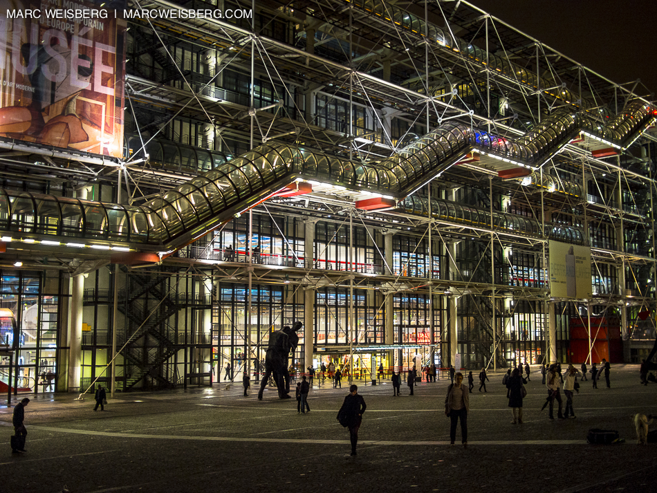 centre pompidou night paris travel photographer