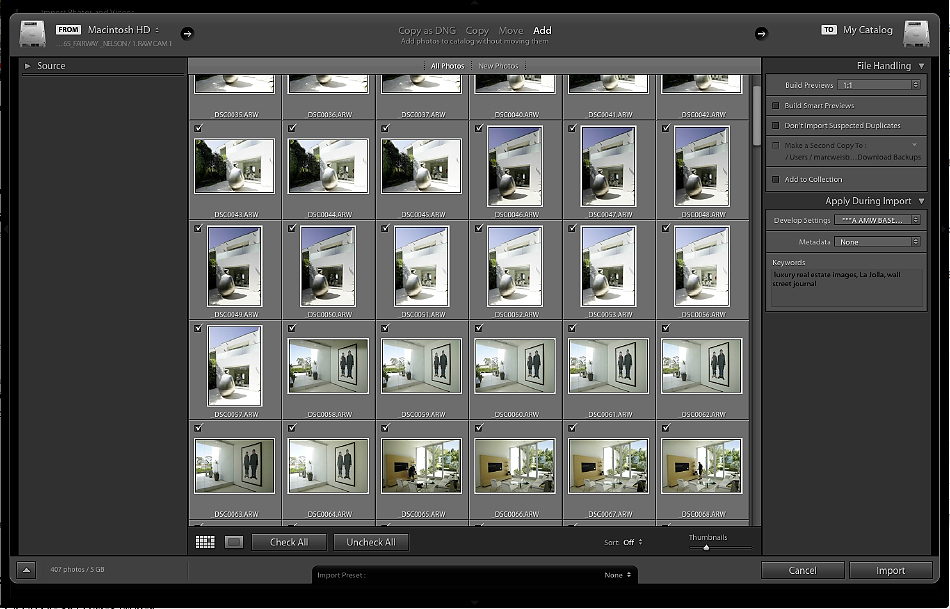 Post Production Backup System for Architectural and Real Estate Photographers