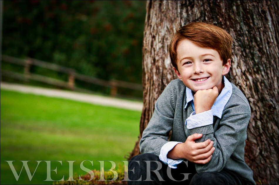  portrait of lucas at 6 years old park orange county california