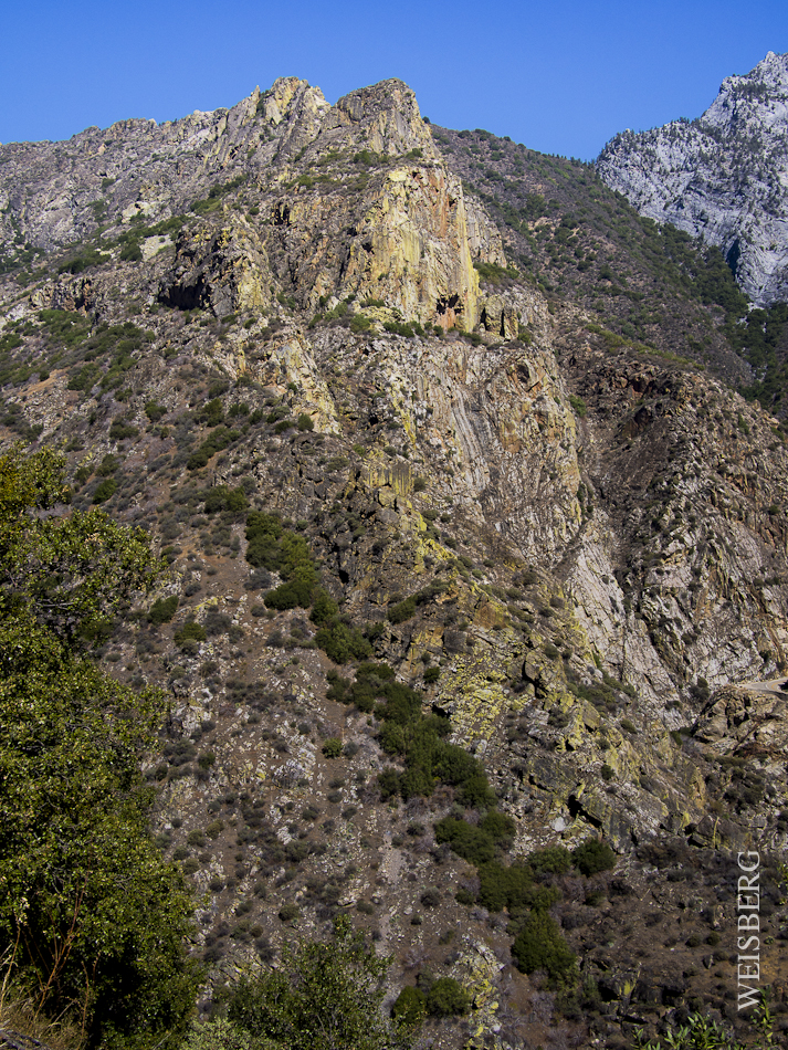 Rock formations Kings Canyon.