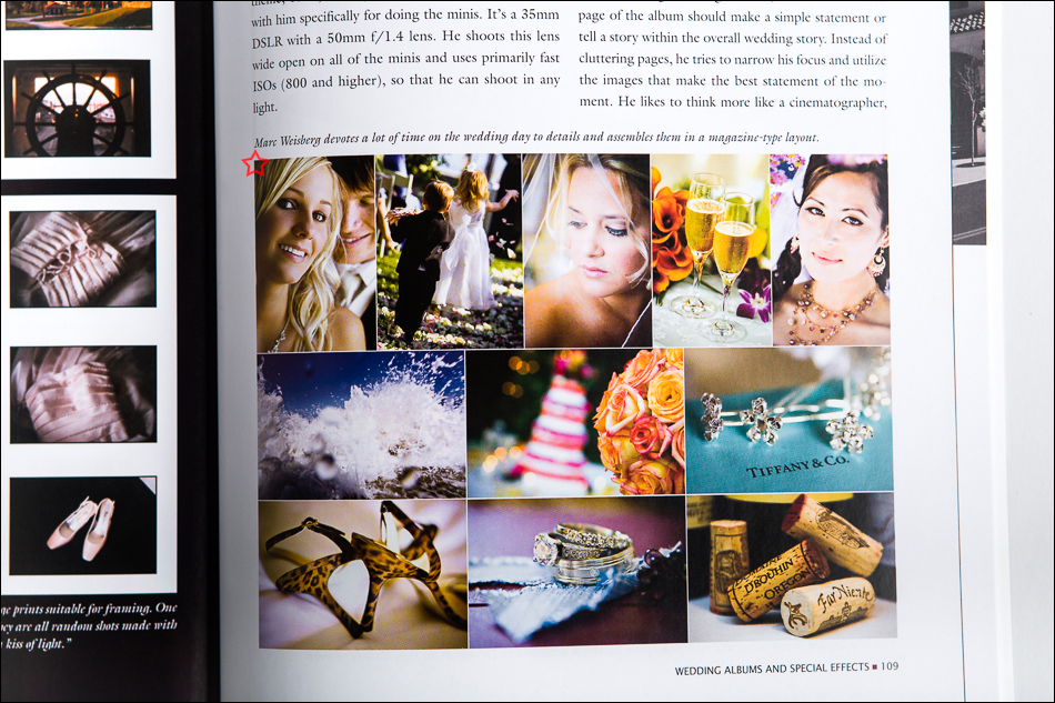 orange county wedding album design pictures