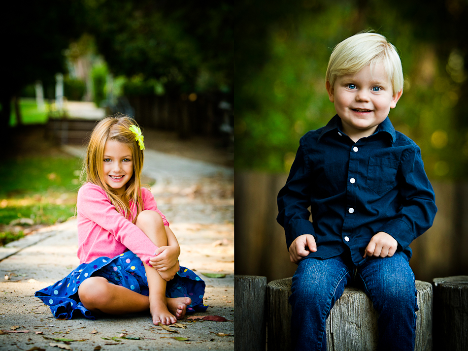 Outdoor Newport Beach kids photo-session with cute knit hat