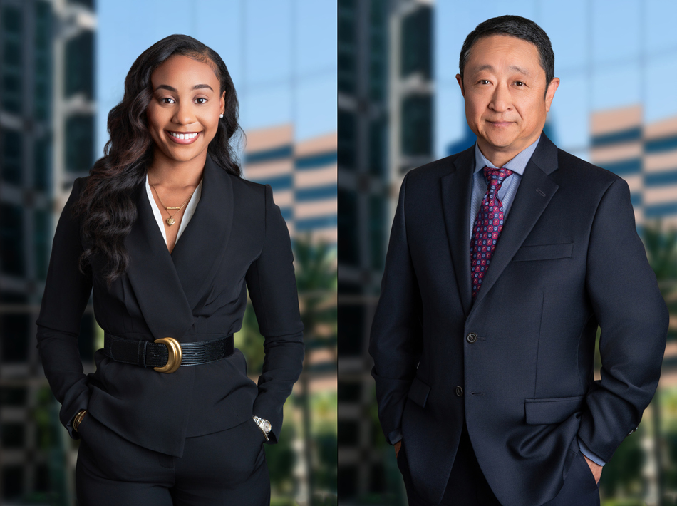Real attorney headshot photographed in Orange County and Los Angeles by Marc Weisberg.