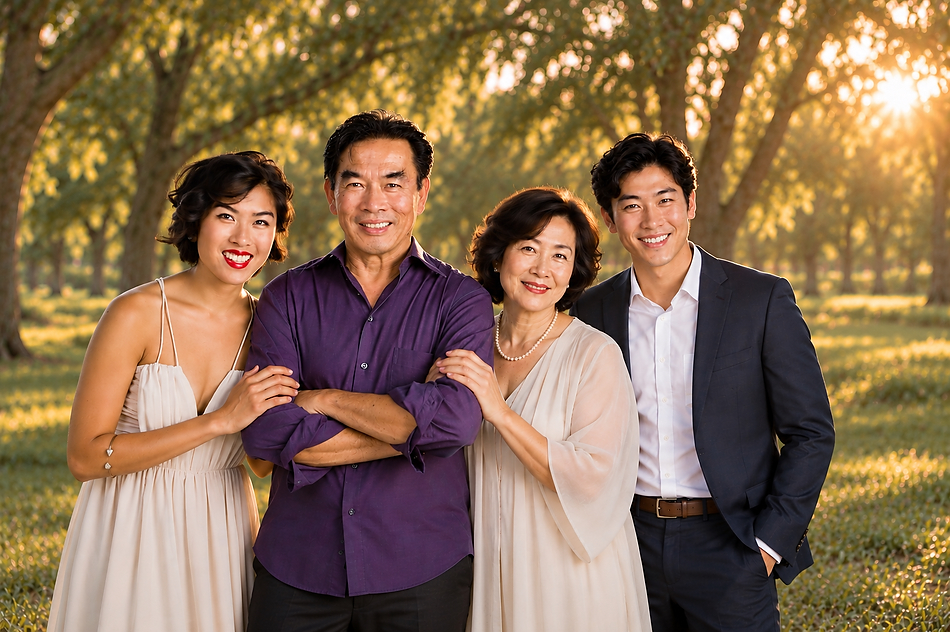 Tarbut V’Torah senior family portrait at sunset by Marc Weisberg